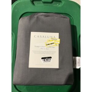 New Casaluna Temperature Balancing Sheet‎ Set Full Size, Metal Gray 300 TC